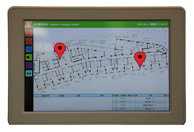 low cost wireless 10" touch nurse station display